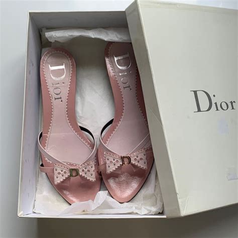 dior pink heels|pink dior kitten heels.